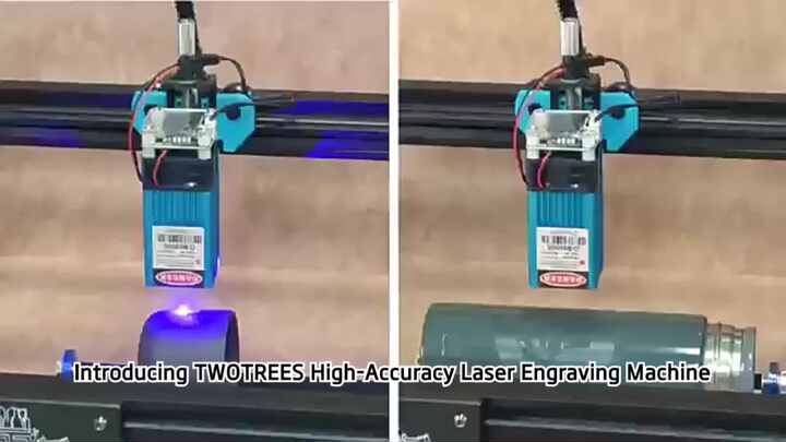 TWOTREES TTS-55 PRO新しい高精度レーザー彫刻機香水瓶ウッドビーズ