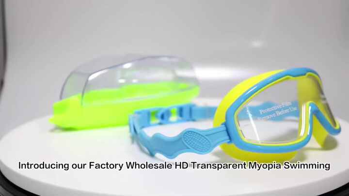 Factory Wholesale HD Transparent Myopia Swimming Goggles