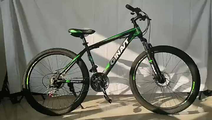 #2086　マウンテンバイクカーキ 2086 マウンテンバイク カーキ 26インチ シマノ製 21段変速 ライト 自転車本体