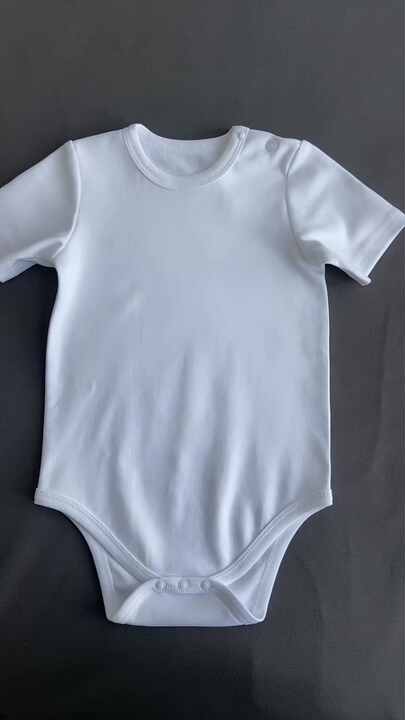 100% Polyester Sublimation Baby Rompers Polyester Blanks Baby Girl Clothes  Custom Onesie Baby Clothes Romper With Logo