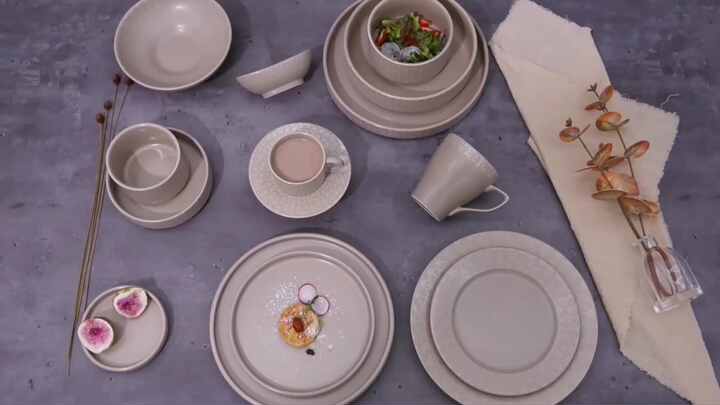Porcelain Dinner Plate Set Modern Crockery for Hotels