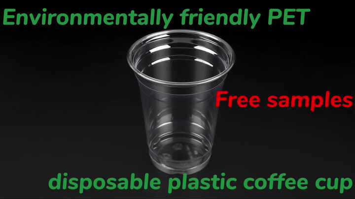 Wholesale Hot Sale 16oz 20 oz 24 oz clear Plastic Cups and Covers Coffee  Juice Beer Cup with Customized logo
