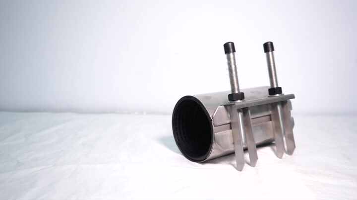 Morsetti Riparazione Tubi Antiperdita 25mm, 32mm, 63mm – Compatibili Con Rame, PVC, Ghisa E PE, Facili Da Montare Senza Attrezzi