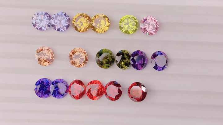 HQ GEMS 15 Colors Cubic Zirconia - 3A Quality Loose Stones