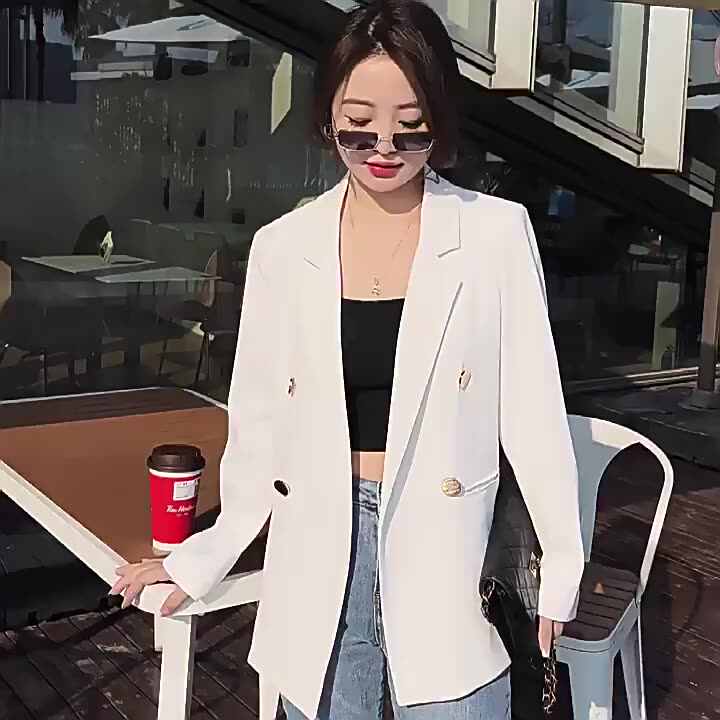 Women's Suits Office Work Daily Wear Spring Fall Regular Coat Regular Fit main image 1