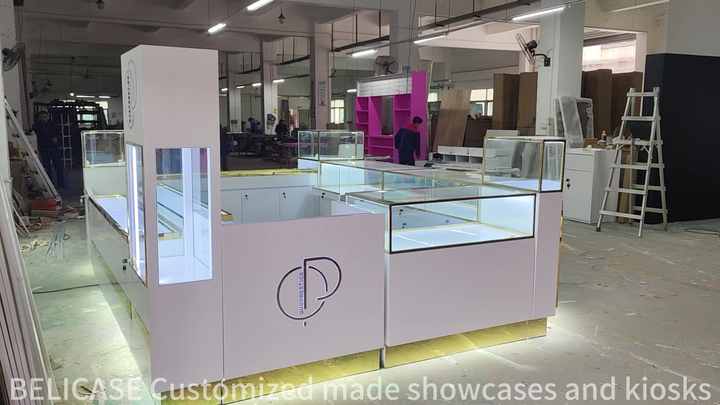 Modern Style Jewelry Showcase Glass Counter Design Black Jewelry