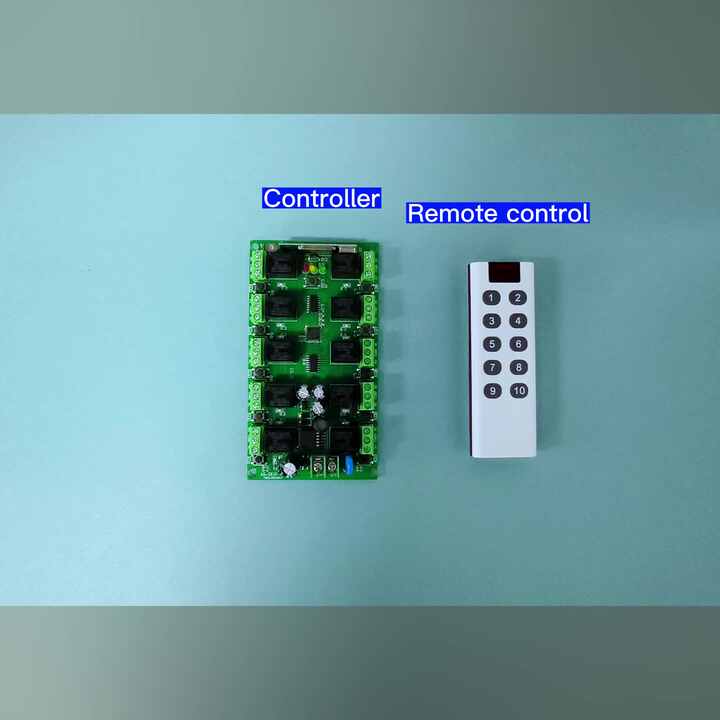 Ricevitore Relè Wireless 4 Canali RF 433 MHz DC 12V Con 3 Telecomandi, Interruttore Universale Per Luci, Cancello, Garage E Auto
