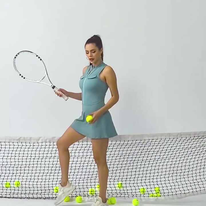 Vestido de ejercicio con pantalones cortos Sujetador incorporado