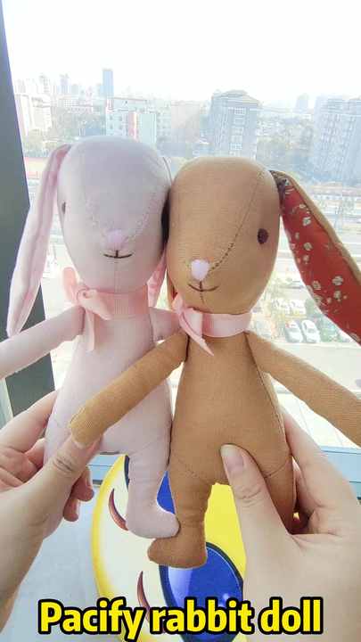 リアルライフふわふわウサギぬいぐるみリアルなバニードールソフト