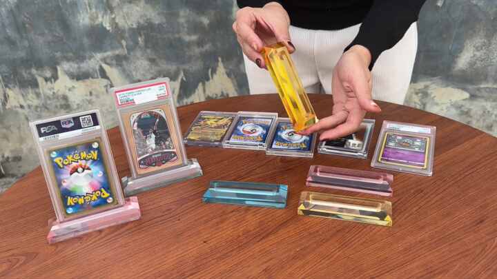 TCG Factory Custom Pokemon Graded Card Acrylic Holder New Design Pokemon Card Holder Album for SGC BGS CGC Card Slab TCG Factory Custom Pokemon Graded Card Acrylic Holder New Design Pokemon Card Holder Album for SGC BGS CGC Card Slab