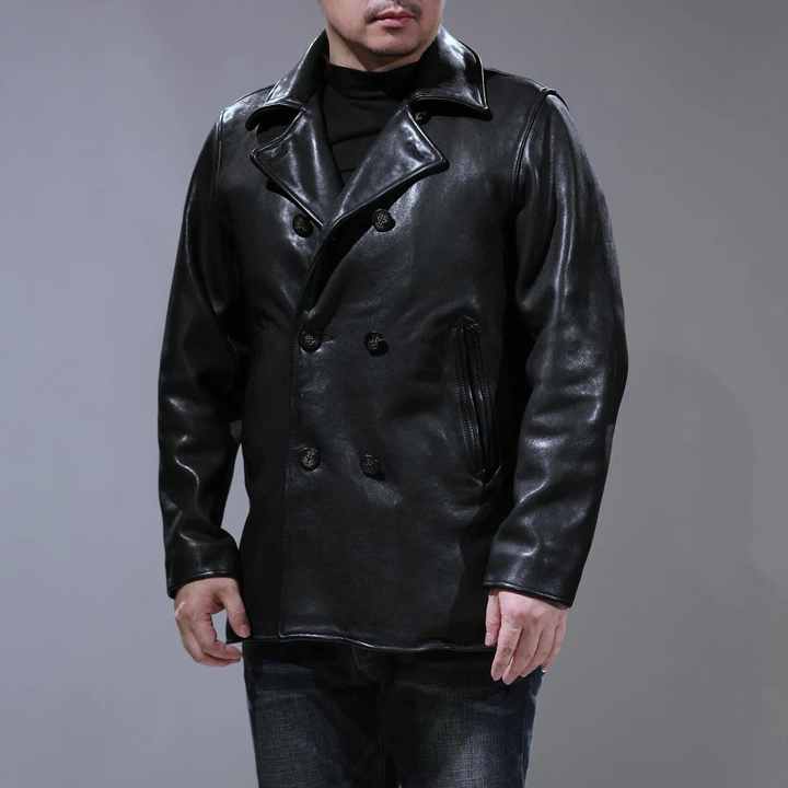 Shop Men's Plus Size Genuine Leather Jackets - Durable & Stylish