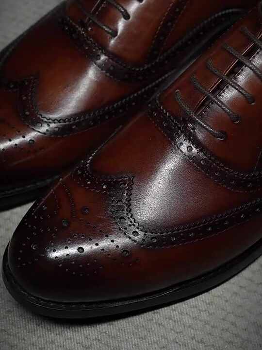 Handmade Italian Leather Oxford Dress Shoes – Brown Cowhide, Lace-Up, Men's Formal