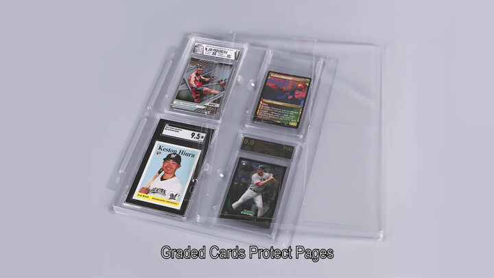 graded card binder pages Ultra Pro 4-Pocket Page for Graded PSA Slabs main image 1