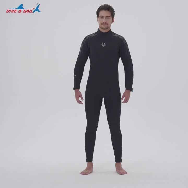 DIVE & SAIL 5mm ネオプレーン ダイビング ウエットスーツ DIVE & SAIL高品質5mmネオプレンウェットスーツメンズフルボディ