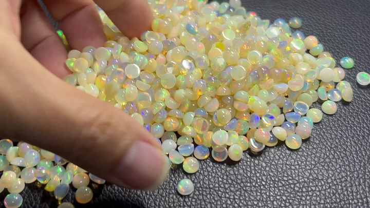 HQ GEMS Original Opal Round 4 5 6 Mm White Opal Stone Price