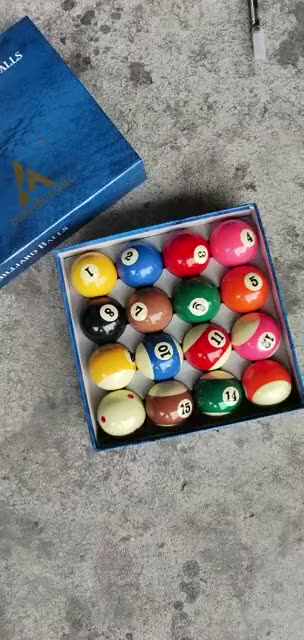 Pallone Da Piscina Palla Biliardo #8 Teekerwang - Ricambio Per Set Palle Da Biliardo Regulation Size Palline Biliardo Standard