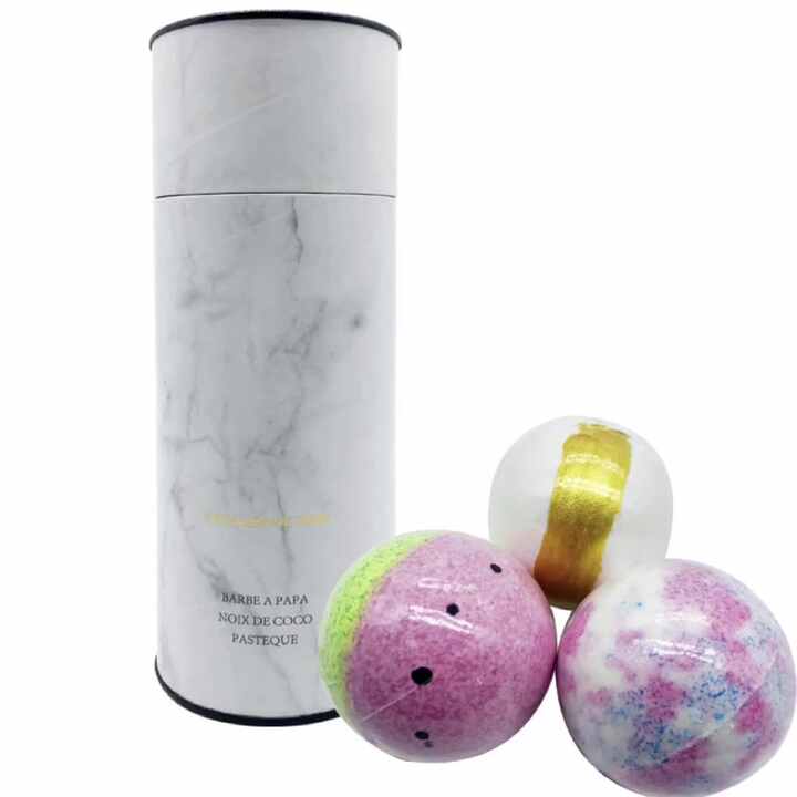 different color organic ingredient bomb bath crystal bath salt