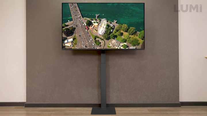 Height Adjustable Pedestal Base Economical Super Slim Swivel TV Floor Stand  - China TV Stand, Swivel TV Stand