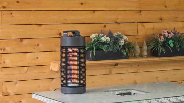 Infrared Electric Heater 360 Degrees Oscillation Outdoor Patio Heater