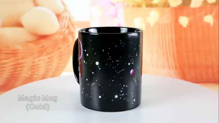 ANGANGAN Tazza Cambia Colore con Calore, Tazza Magica Ceramica termosensibile Coffee Tea Cup 300 ml (Gatto del Cheshire