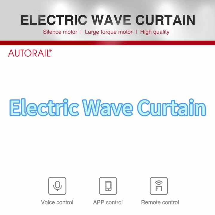Motorized Ripple Fold Curtain Track - Autorail Wave Curtain Track with ...
