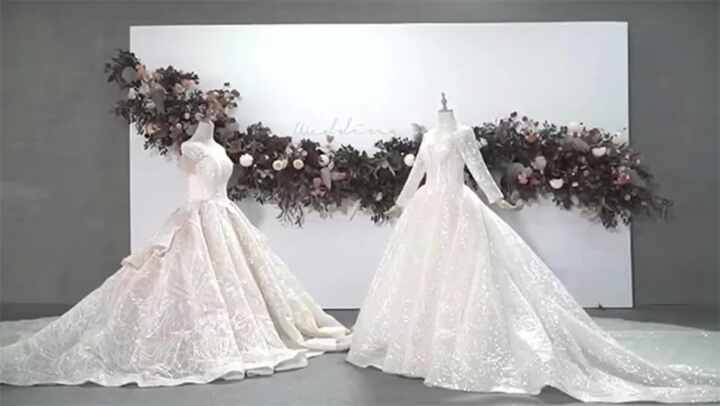 Arabia White Nude Pearls Beaded Mermaid Long Cloak Dubai Evening Dress for Formal Occasion LA72091C main image 1