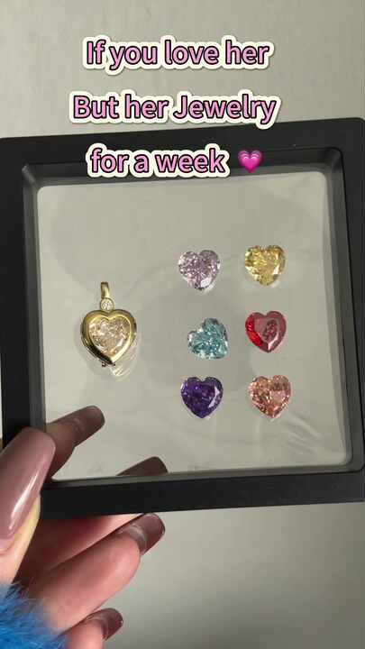 Dylam Mother's Day Gift DIY Seven-Color Love Ice Flower CZ