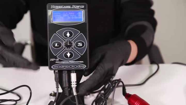 プロフェッショナルハリケーンHP-2タトゥーマシン電源デュアル