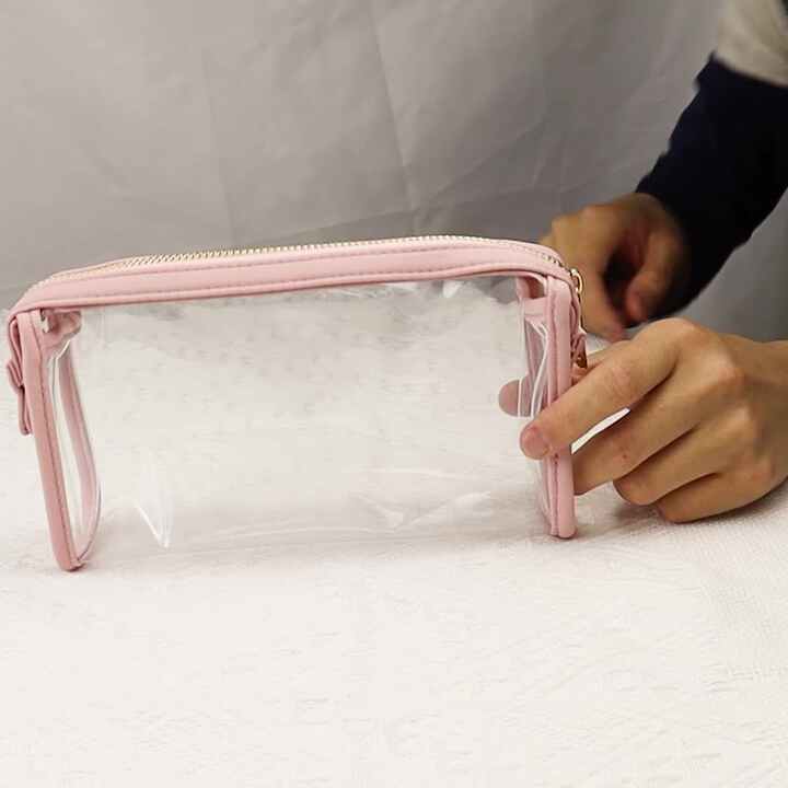 Wholesale Transparent Candy Colors Toiletry Bag Sets