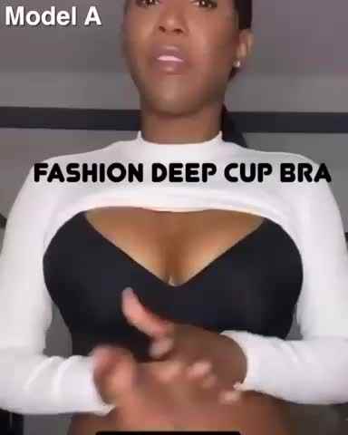 Plus Size Fashion Deep Cup Bra