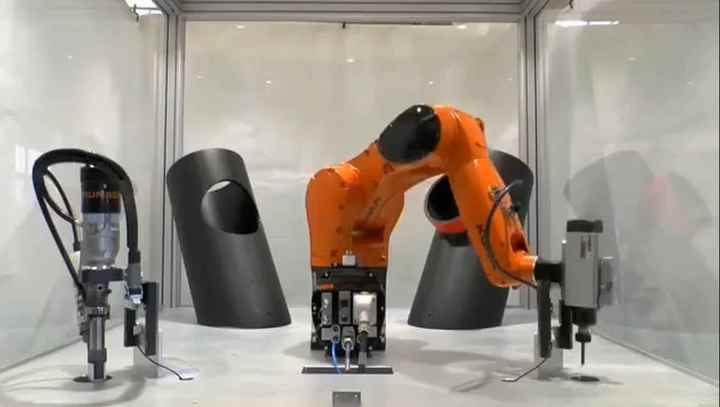 Kuka KR 10 R1100-2 Robotic Arm with CNGBS Security Fence