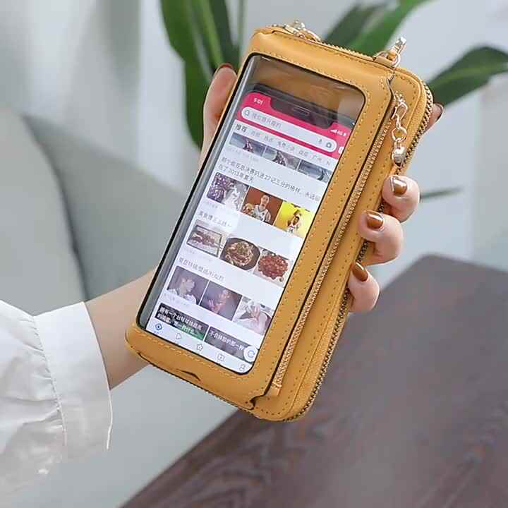 Mobile Cell Phone Pouch Case with Neck Strap Hand Strap
