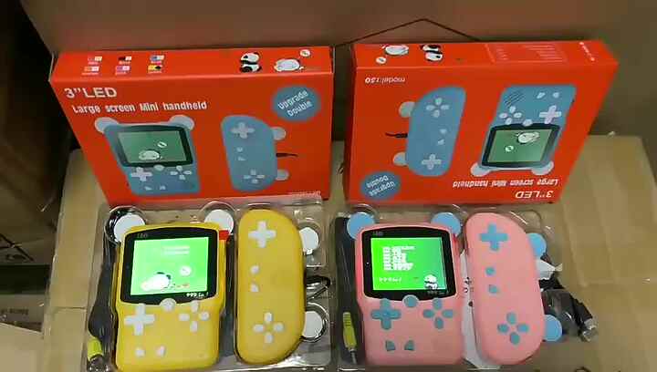 Console di gioco portatile retrò per bambini, 100 giochi classici a 16