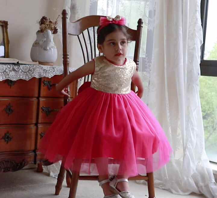 MQATZ Fancy Kids Clothing Summer Party Dress for Baby Girls Floral