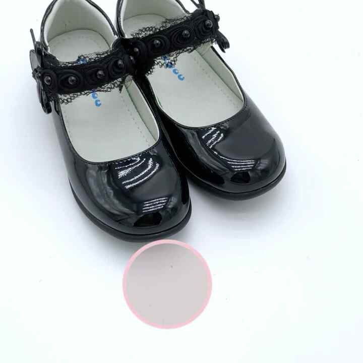 Girls' Shoes Children's Leather Black School Shoes for Boys and