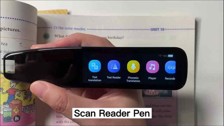 Dispositivo eletrônico de tradução off-line 112 idiomas Tradutor de voz  instantânea Caneta de leitura Caneta de dicionário de digitalização