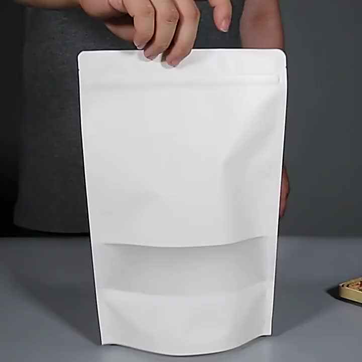 Custom Logo Eco-Friendly Clear Window Plastic Packaging Kraft