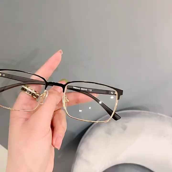 Occhiali da computer anti luce blu, design di marca, lenti trasparenti,  montature anti-affaticamento, occhiali economici da uomo, occhiali da