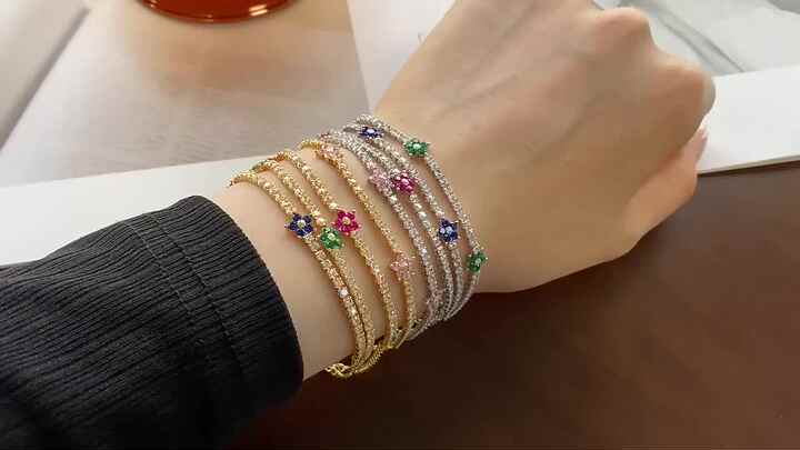 Serena Bracelet - Rainbow – Crystal Haze Jewelry