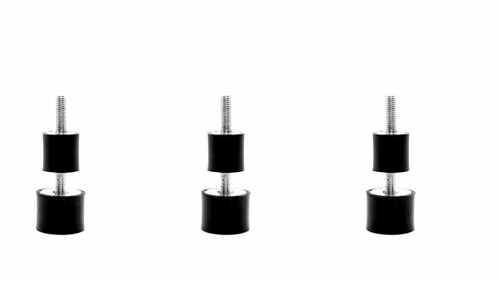 JF Thread Female Rubber Mounts Vibration Isolators Anti Vibration Pads  Silent Block Base Block Cylindrical Anti Vibration Mounts