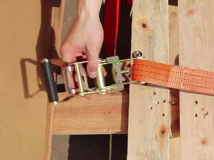 Heavy Duty 2 Inch 50mm 5000kgs Polyester Cargo Ratchet Tie Down Strap With Double J Hook Lashing Belt