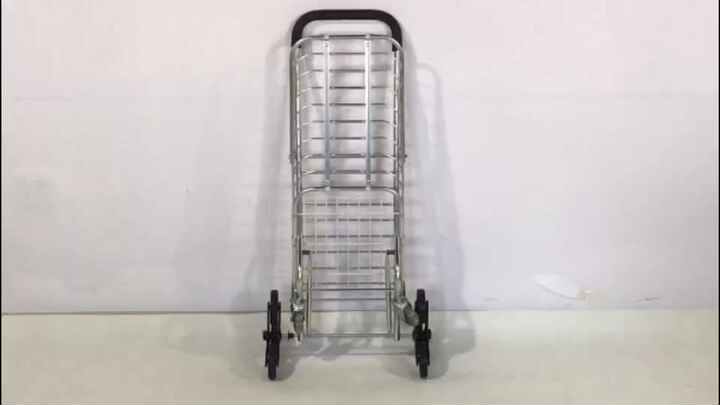 DURHAND Carrello Portapacchi Pieghevole in Alluinio e Acciaio con