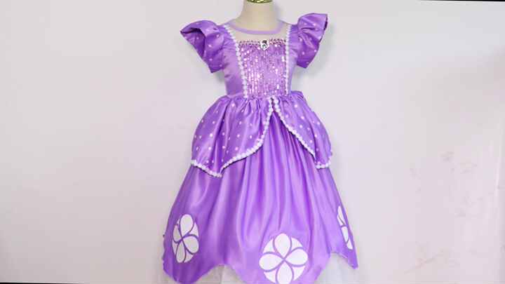 Princesa Sofia The First Pink Png Hot Sale Flutter Sleeve Kids Girl Little  Princess Sofia TV