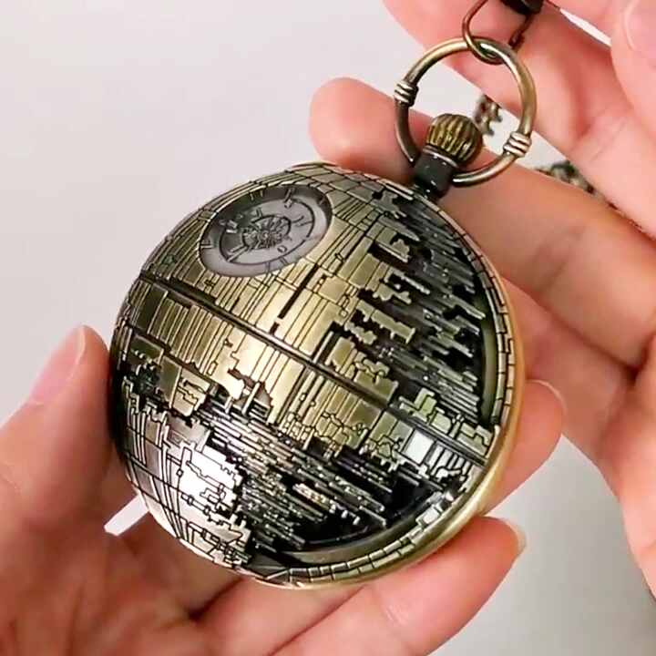 Steampunk Pocket Watch Musical Box Clock for Kids - Antique Design