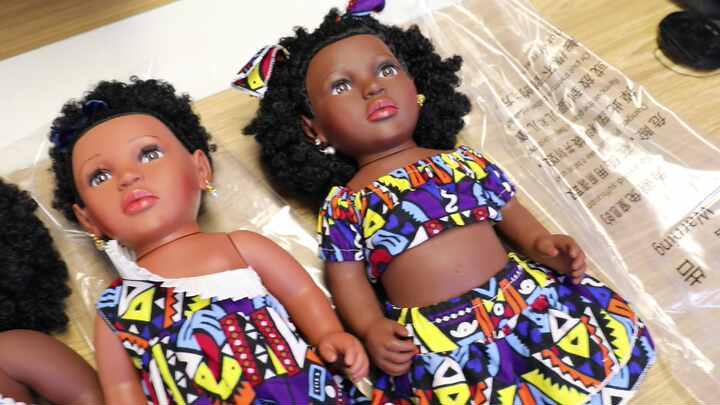 2024 Wholesale 18-Inch Soft Fashion PVC Doll African Girl with
