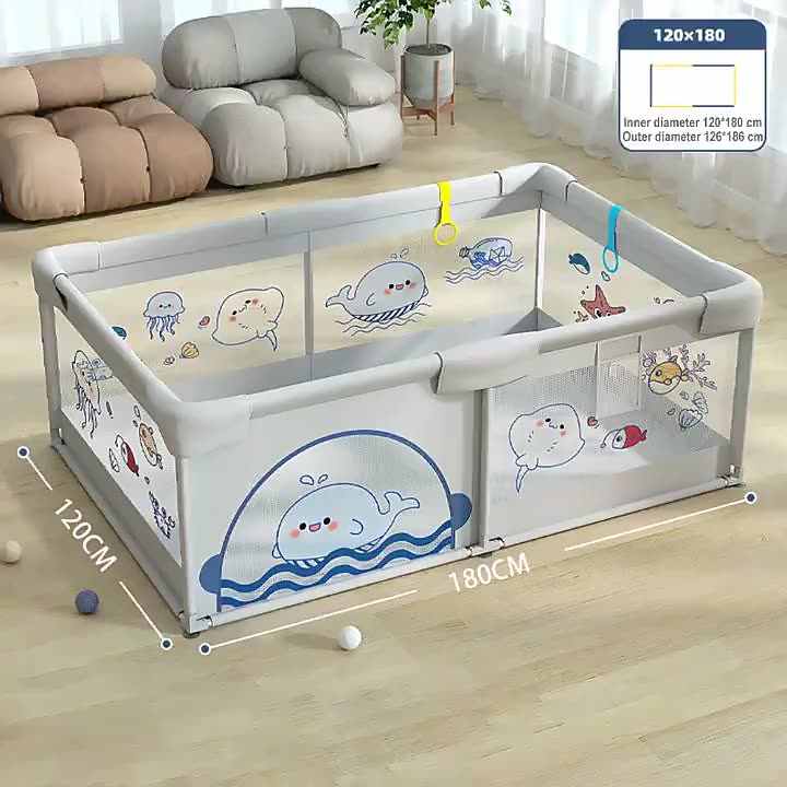 Safe and Fun Baby Playpen - Loopingfun Multifunctional Design