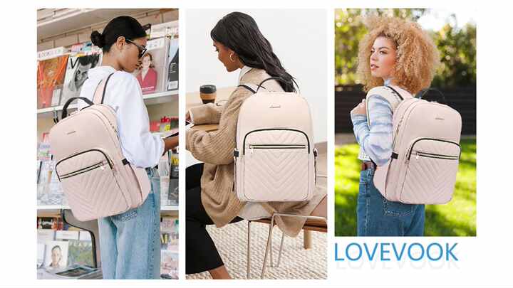 LOVEVOOK Designer Laptop Backpacks Stylish Functional
