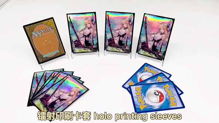 Custom Colorful Printed Personalized Design PP/PVC Plastic Card Inner Sleeves Holographic Art Card Sleeves for Anime Games Custom Colorful Printed Personalized Design PP/PVC Plastic Card Inner Sleeves Holographic Art Card Sleeves for Anime Games