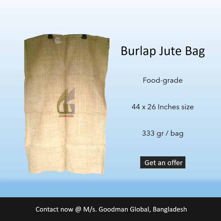 44x26 Inch 333g New Hessian Jute Bag For Onion Foodgrade Gunny Sack