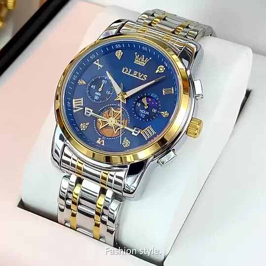 Watchxl Horloges Moonphase Horloge Heren OLEVS 2856 Men's Moon